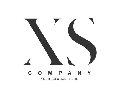 XS logo design. Initial letter x and s serif font style. Creative classic c.. Stock Illustration