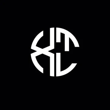 XTL logo XTL icon XTL monogram XTL letter minimalist Circle flat Unique mod.. Stock Illustration