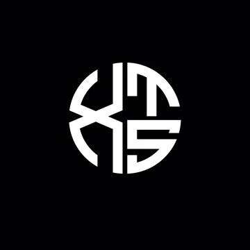 XTS logo XTS icon XTS monogram XTS letter minimalist Circle flat Unique mod.. Stock Illustration