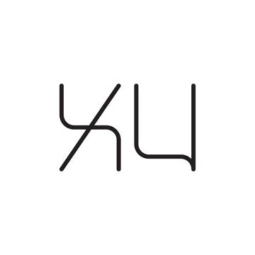Xu initial letter vector logo icon Stock Illustration