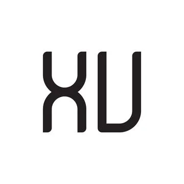 Xu initial letter vector logo icon Stock Illustration