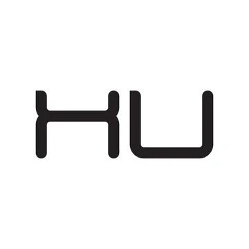 Xu initial letter vector logo icon 库存插图