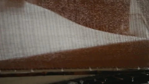 Xuan Paper Making - Wet Sheet Texture 4K Stock Footage 339083826