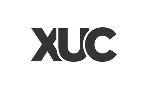 XUC logo design template with strong and modern bold text. Initial based ve.. Stock Illustration