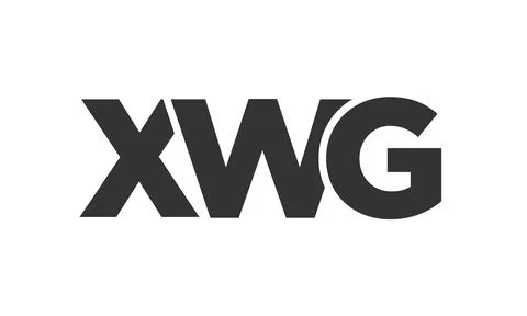 XWG logo design template with strong and modern bold text. Initial based ve.. Stock Illustration