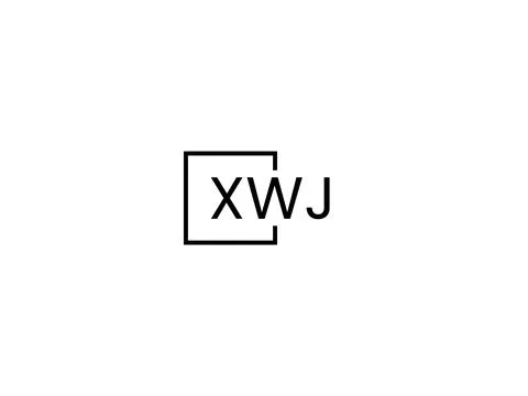 XWJ letter initial logo design vector illustration Illustrazione stock