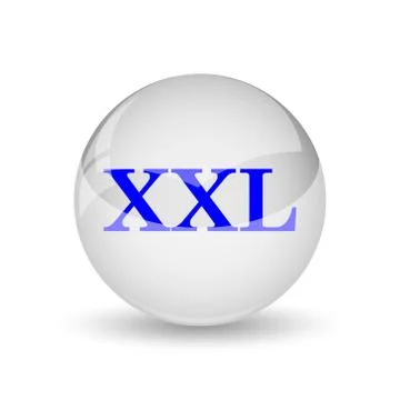 XXL  icon. Internet button on white background.. 스톡 일러스트