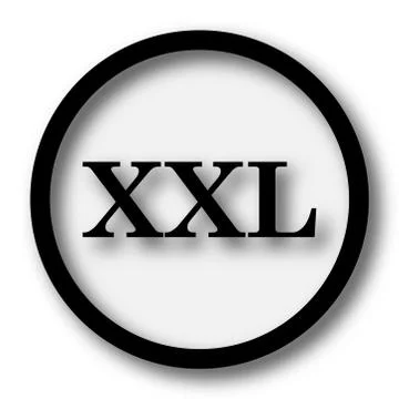 XXL  icon. Internet button on white background.. 스톡 일러스트