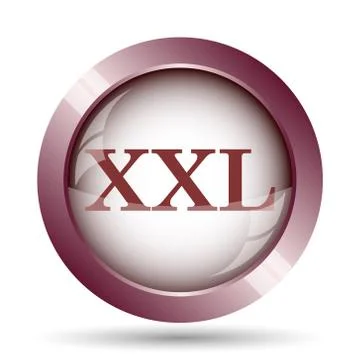 XXL  icon. Internet button on white background.. Stock Illustration