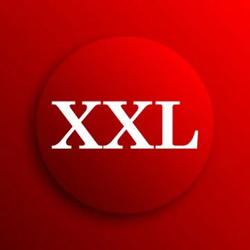 XXL  icon. Internet button on white background.. Stock Illustration