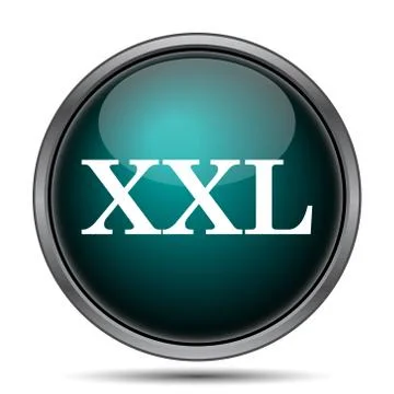 XXL  icon. Internet button on white background.. Stock Illustration