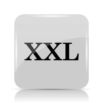 XXL  icon. Internet button on white background.. Stock Illustration