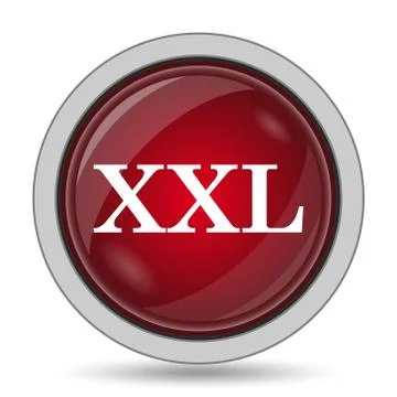 XXL  icon. Internet button on white background.. Stock Illustration