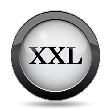 XXL  icon. Internet button on white background.. 스톡 일러스트