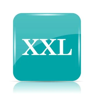 XXL  icon. Internet button on white background.. 스톡 일러스트