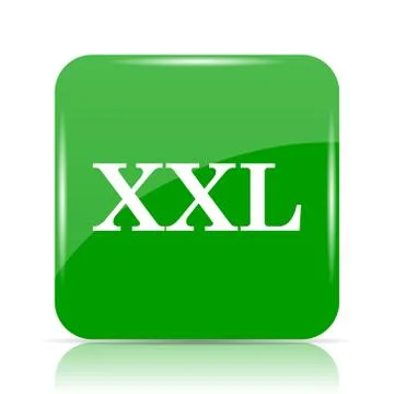XXL  icon. Internet button on white background.. Stock Illustration