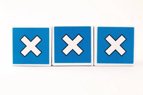 XXX Block Text Stock Illustration