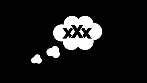 xxx text speech bubble animation. Stock Video Pond5