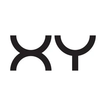 Xy initial letter vector logo icon 스톡 일러스트