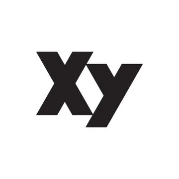 Xy initial letter vector logo icon Stock Illustration