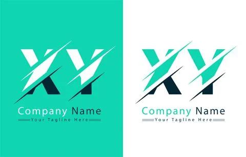 XY Letter Logo Vector Design Template Elements Stock Illustration