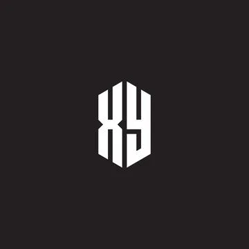 XY Logo monogram with hexagon shape style design template Stock Illustration