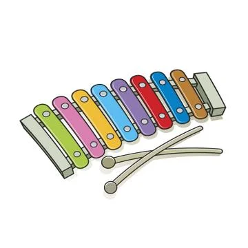 Xylophone in color Stock Illustration