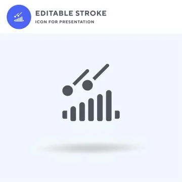 Xylophone icon vector, filled flat sign, solid pictogram isolated on white, logo Stock Illustration