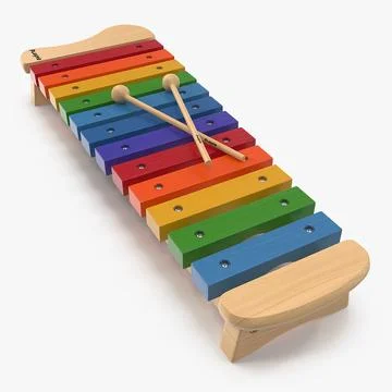 Xylophone Percussion Musical Toy 3D Model 3D Model