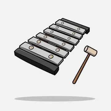 Xylophone Silver Stock Illustration