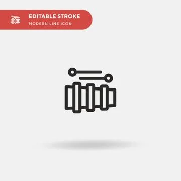Xylophone Simple vector icon. Illustration symbol design template for web mob Stock Illustration