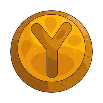 Y Button illustration Stock Illustration