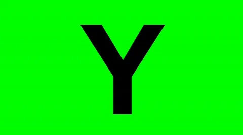 "Y" Chromakey Green Screen Animated Fire Snow Water Explosion Lettering Stock Footage 133136