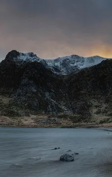 Y Garn Sunset Stock Photos