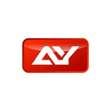 A Y Initial Letter Rectangle Shape Logo Template Stock Illustration