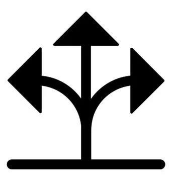 Y Intersection Vector イラスト素材