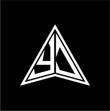 Y J initials in the form of a modern minimalist arrow. perfect for letters, g Stock Illustration