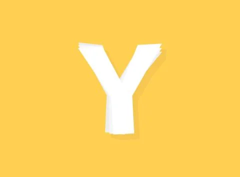 Y Letter vector font, modern layers design. Eps10 illustration 스톡 일러스트