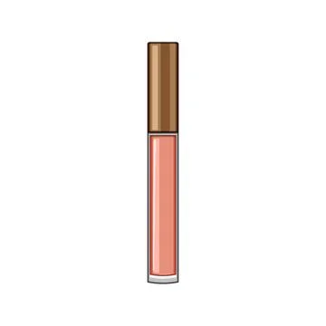 Y lip gloss cartoon vector illustration Stock Illustration