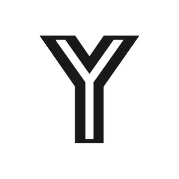 Y logo, monogram, vector Stock Illustration