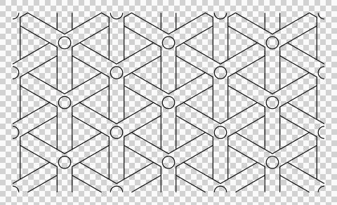 Y Pattern, Basket Weave, Seamless Pattern, Vector, Scalable, Line Art Stock Illustration