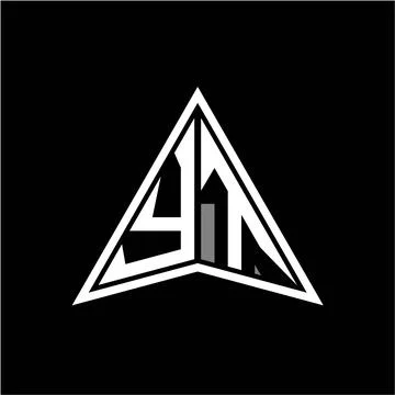 Y T initials in the form of a modern minimalist arrow. perfect for letters, g Stock Illustration