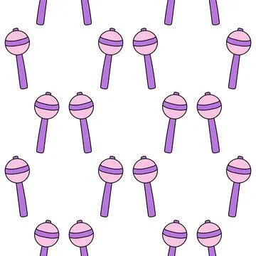 Y2K 90s seamless pattern vector background Stock Illustration