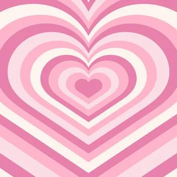 Y2k background. Abstract background with repeating hearts. Design template. H Stock Illustration