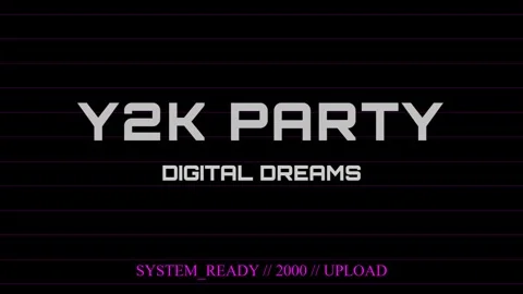 Y2K Digital Party Intro Background - Retro Tech Loading Screen Animation Stock Footage 336805404