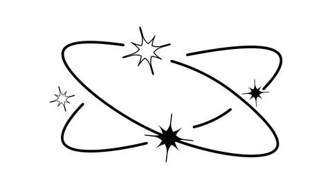 Y2k geometric shape, minimalist frame with stars. Retro design element for .. Stock-Illustration