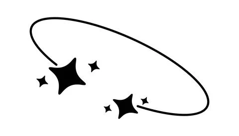Y2k geometric shape, minimalist frame with stars. Retro design element for .. Illustrazione stock