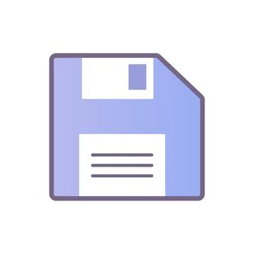 Y2k interface, Icon, floppy disk, commander interface element Stock Illustration