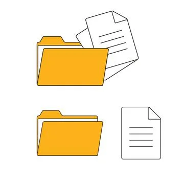 Y2k interface, retro groovy psychedelic, computer file folder Stock Illustration