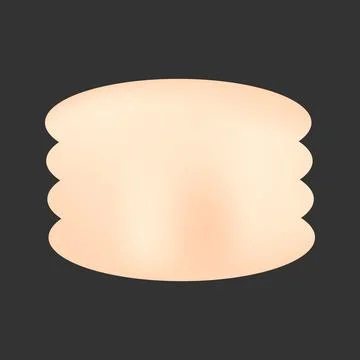 Y2k retro element, 90s or 2000s figure in gradient peach and pink color Stock Illustration